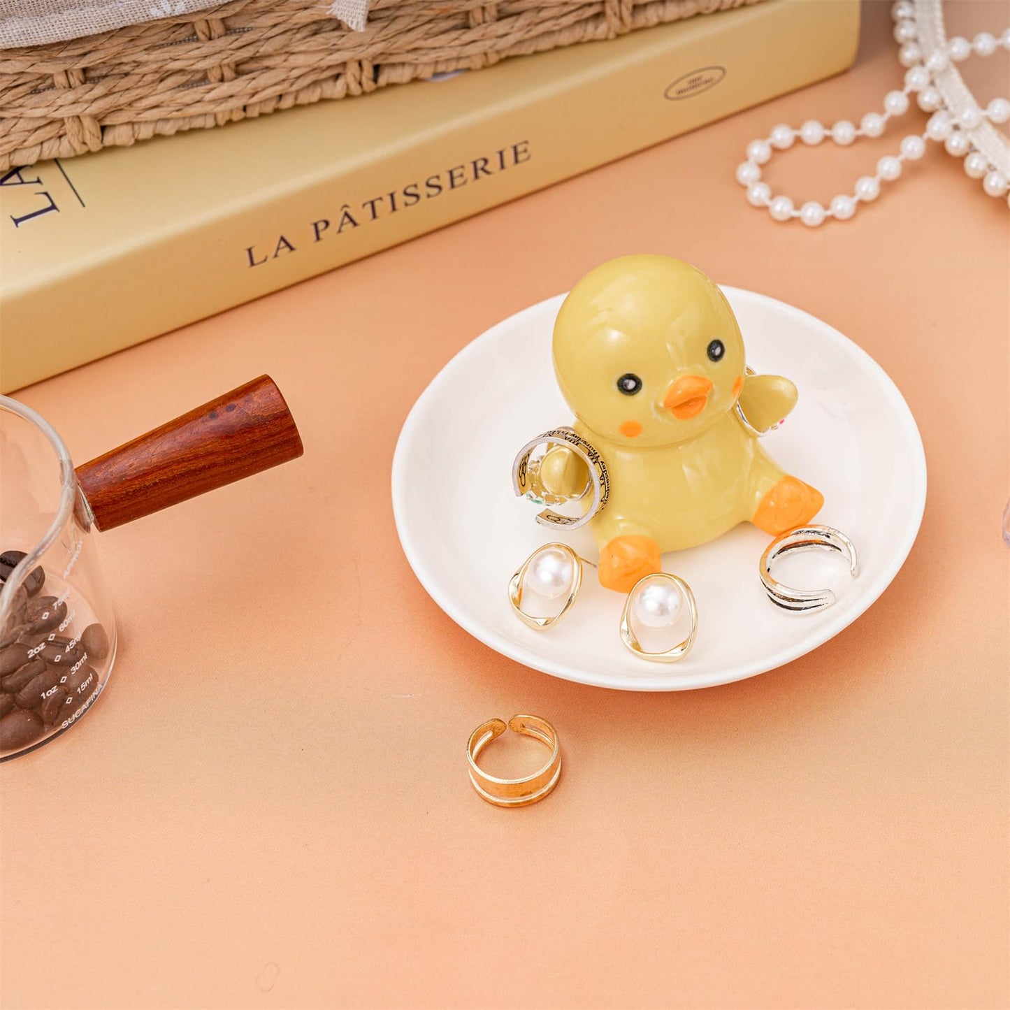 Cute Turtle Ring Holder Dish, Ceramic Jewelry Holder Preppy Room Decor, Turtle Gifts for Women Birthday Christmas Wedding