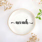 JoycuFF Initial A Ceramic Jewelry Tray, Bridesmaid Bride Gifts, Engagement Birthday Best Friend Mom Grandma Sister Gifts for Women, Trinket Dish for Rings Earrings Necklaces Bracelets Keys