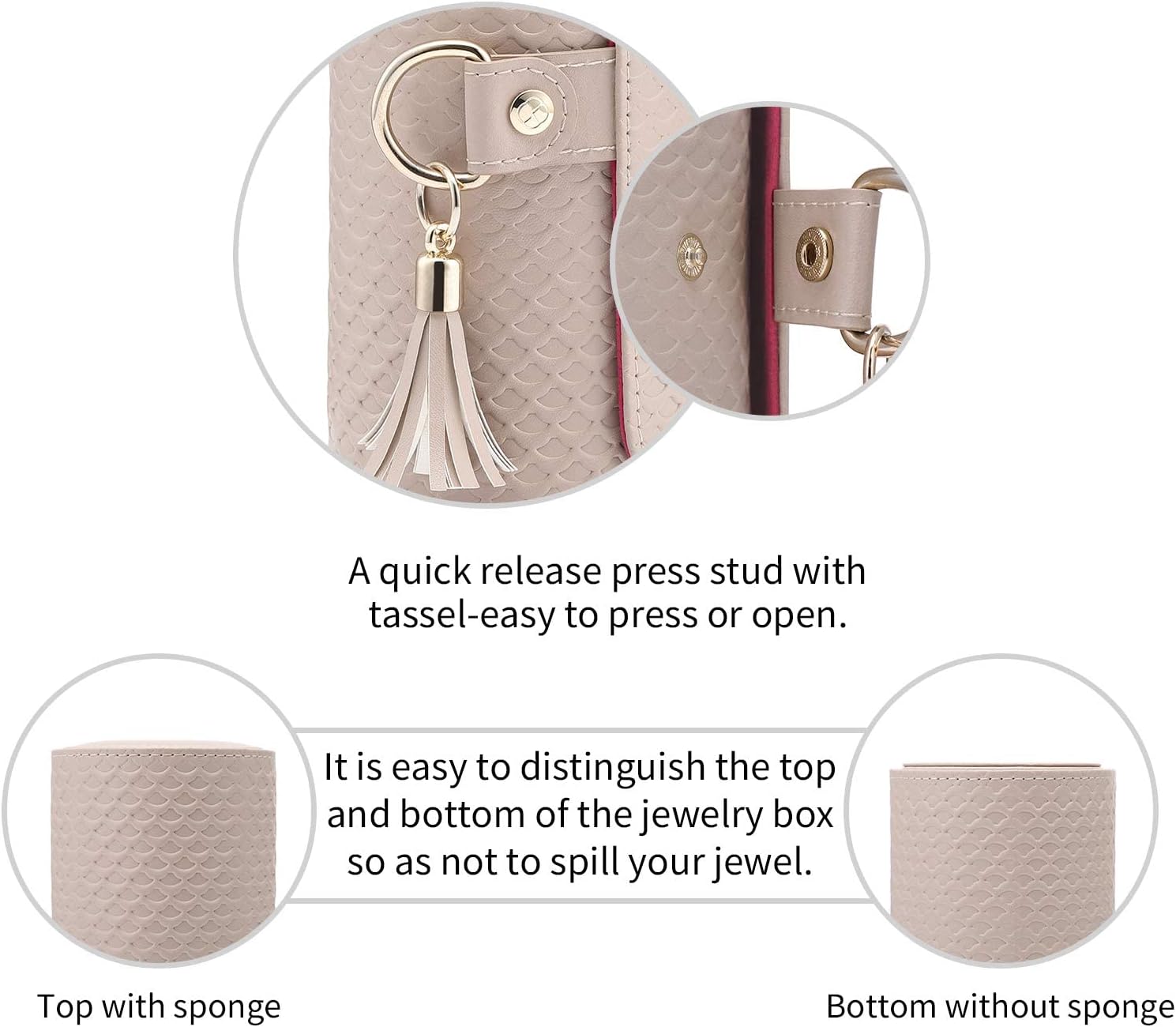 VLANDO Viaggio Mothers Day Gifts Her - Small Jewelry Case Box - Travel Essential Accessories for Women, Travelers, Couples, Mom, Friends, Bridesmaid