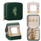 Enthralite Travel Jewelry Box for Girls: Traveling Ring Case Gift for Women - Mini Organizer for Necklaces Earrings White A