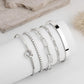Gokeey Gold Bracelets Set for Women Non Tarnish, Waterproof 14K Gold Plated Sterling Silver Chunky Cuff Bracelet Stackable Gold Bangles Bracelet for Women Trendy Fashion Accessories Tie Knot Cuban Rope Paperclip Beaded Bracelet Stack Jewelry Mothers Day G
