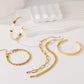 Gokeey Gold Bracelets Set for Women Non Tarnish, Waterproof 14K Gold Plated Sterling Silver Chunky Cuff Bracelet Stackable Gold Bangles Bracelet for Women Trendy Fashion Accessories Tie Knot Cuban Rope Paperclip Beaded Bracelet Stack Jewelry Mothers Day G