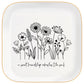 Christian Bible Verse Jewelry Dish Trinket Tray Gifts- Inspirational Ceramic Ring Jewelry Tray Gifts for Women-A Sweet Friendship Refreshes the Soul-Proverbs 27:9 (White)