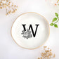JoycuFF Initial A Ceramic Jewelry Tray, Bridesmaid Bride Gifts, Engagement Birthday Best Friend Mom Grandma Sister Gifts for Women, Trinket Dish for Rings Earrings Necklaces Bracelets Keys