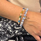 Beads Bow Charm Bracelet for Women Flower Vintage Bracelet Handmade Stretch Beaded Dainty Romantic Jewelry Gifts