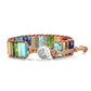 sedmart 7 Chakra Bracelets for Women with Real Stones Leather Wrap Healing Bead Bracelet Women Men Boho Friendship Jewelry