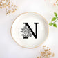 JoycuFF Initial A Ceramic Jewelry Tray, Bridesmaid Bride Gifts, Engagement Birthday Best Friend Mom Grandma Sister Gifts for Women, Trinket Dish for Rings Earrings Necklaces Bracelets Keys