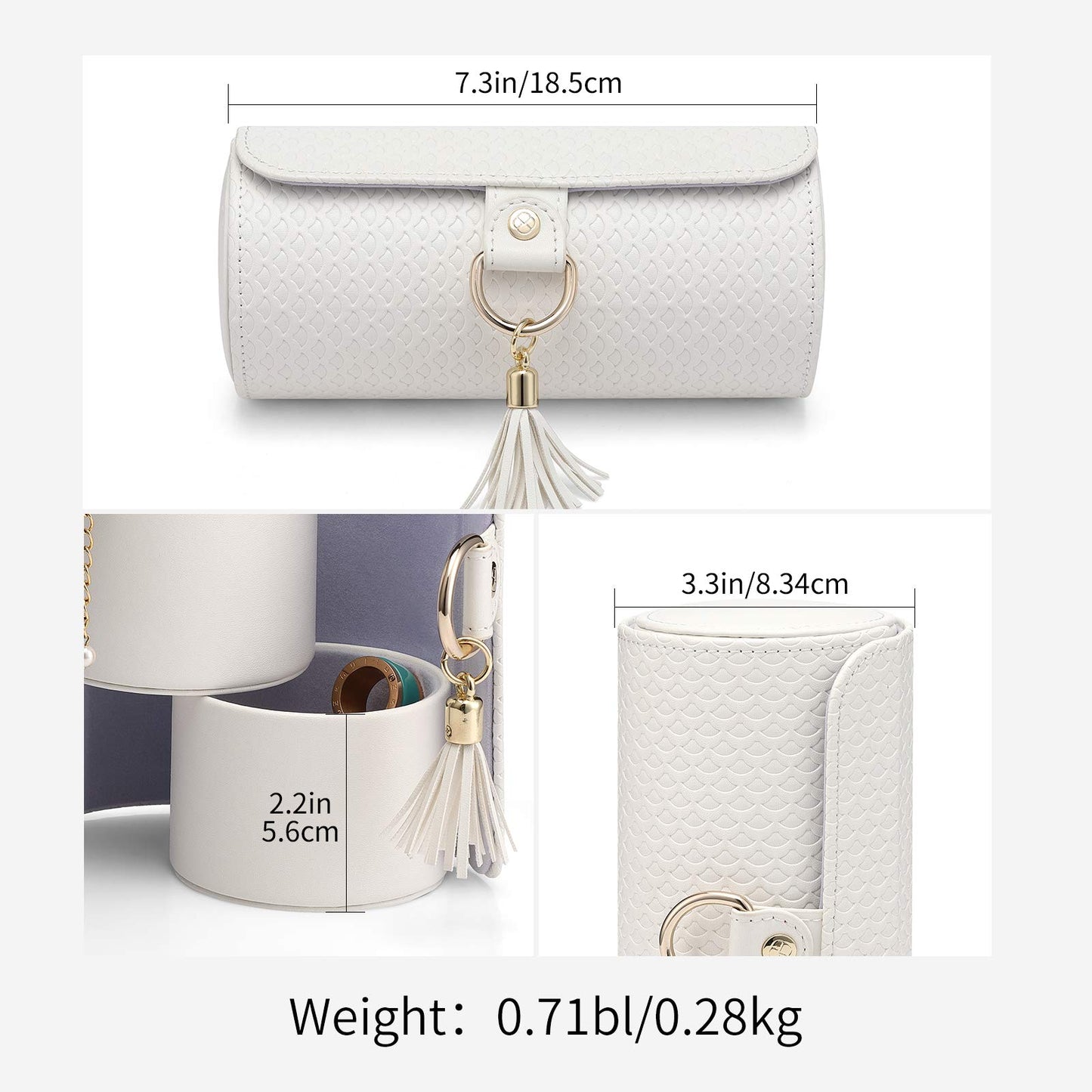 VLANDO Viaggio Mothers Day Gifts Her - Small Jewelry Case Box - Travel Essential Accessories for Women, Travelers, Couples, Mom, Friends, Bridesmaid
