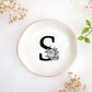 JoycuFF Initial A Ceramic Jewelry Tray, Bridesmaid Bride Gifts, Engagement Birthday Best Friend Mom Grandma Sister Gifts for Women, Trinket Dish for Rings Earrings Necklaces Bracelets Keys