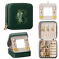 Enthralite Travel Jewelry Box for Girls: Traveling Ring Case Gift for Women - Mini Organizer for Necklaces Earrings White A