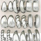 12 Pairs Chunky Gold Hoop Earrings for Women Trendy, Gold Plated Lightweight Hypoallergenic Stack, Thick Open Twisted Huggie Hoops Earring Set