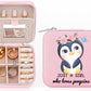Haoze Elephant Gifts Jewelry Box for Women, Small Travel Jewelry Case Jewelry Holder Organizer Jewelry Box Lover Gifts(Elephant)