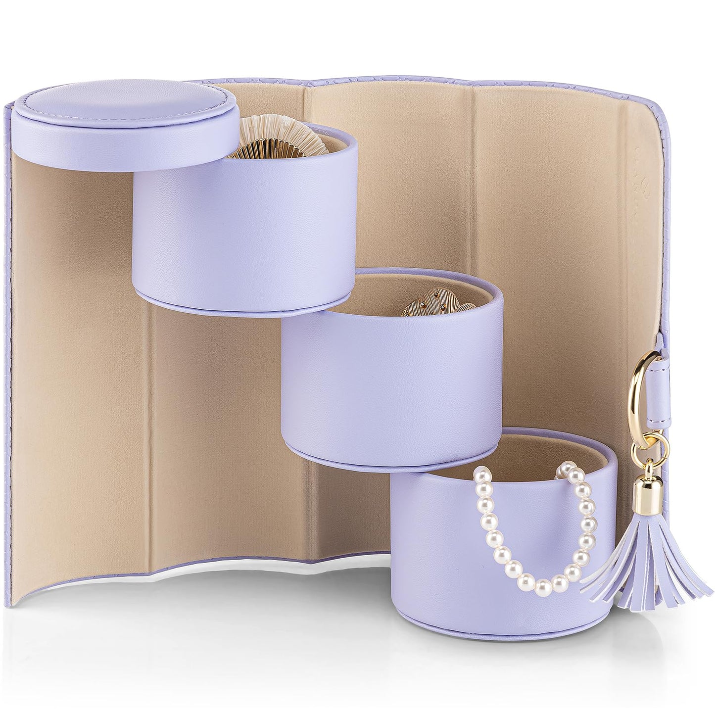 VLANDO Viaggio Mothers Day Gifts Her - Small Jewelry Case Box - Travel Essential Accessories for Women, Travelers, Couples, Mom, Friends, Bridesmaid