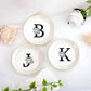 JoycuFF Initial A Ceramic Jewelry Tray, Bridesmaid Bride Gifts, Engagement Birthday Best Friend Mom Grandma Sister Gifts for Women, Trinket Dish for Rings Earrings Necklaces Bracelets Keys