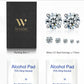 6 Pairs Stud Earrings Set, Hypoallergenic Cubic Zirconia 316L Earrings Stainless Steel CZ Earrings 3-8mm (Steel color)