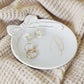 COLLECTIVE HOME Custom Initial Ceramic Jewelry Tray with Bow - Ring Holder & Earring Dish | Christmas Gift Idea for Women, Unique Birthday Present for Her (M)