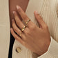 YEEZII 25 Pcs Gold Knuckle Rings Set for Women, Cute Stackable Finger Midi Rings, Dainty Gold Chunky Stacking Statement Womens ring pack