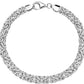 Miabella Italian 925 Sterling Silver Byzantine Bracelet for Women, Handmade in Italy
