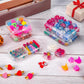 24 Packs Small Clear Plastic Beads Storage Containers Box with Hinged Lid for Storage of Small Items, Crafts, Jewelry, Hardware(1.37 x 1.37 x 0.7 Inches)