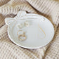 COLLECTIVE HOME Custom Initial Ceramic Jewelry Tray with Bow - Ring Holder & Earring Dish | Christmas Gift Idea for Women, Unique Birthday Present for Her (M)