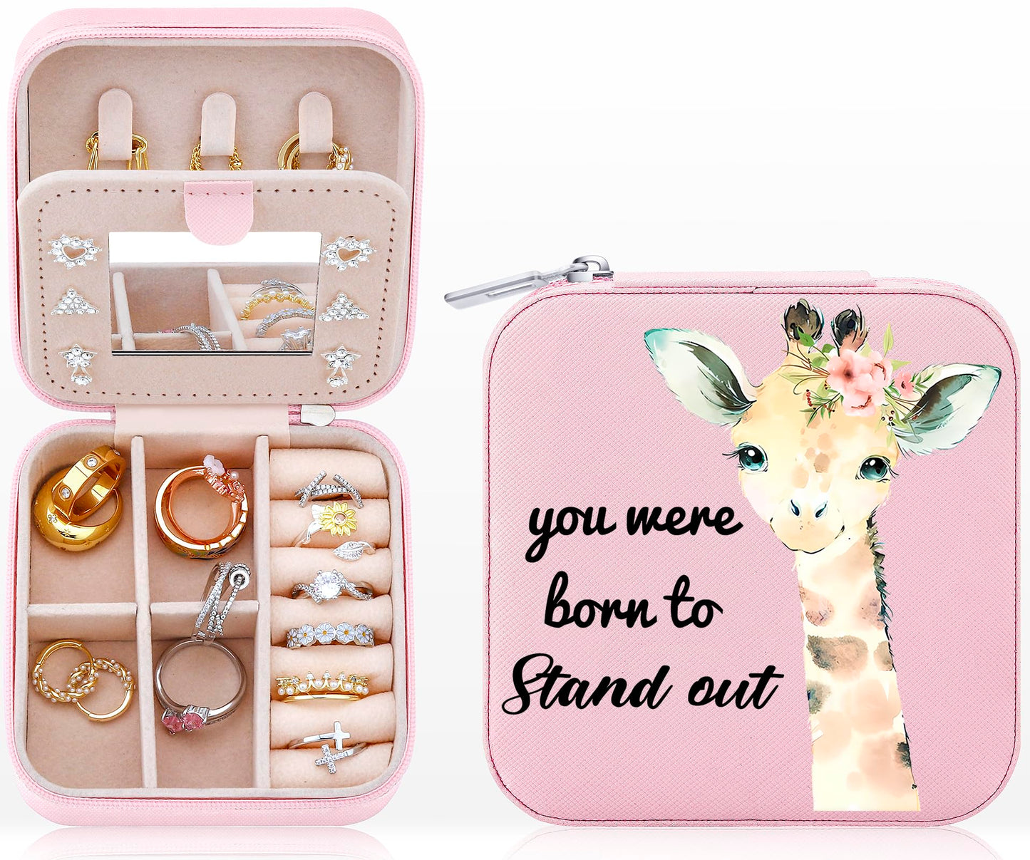 Haoze Elephant Gifts Jewelry Box for Women, Small Travel Jewelry Case Jewelry Holder Organizer Jewelry Box Lover Gifts(Elephant)