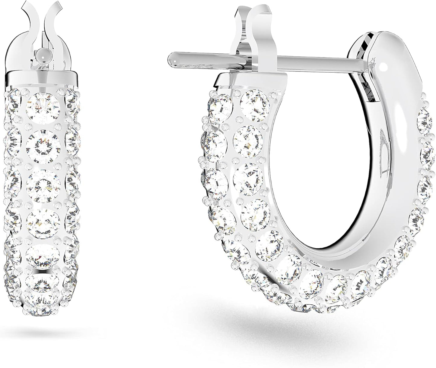 Swarovski Stone Crystal Pierced Hoop Earring Jewelry Collection
