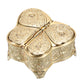 Hipiwe Vintage Metal Jewelry Trinket Box - Butterfly Shape Jewelry Organizer Treasure Chest Ring Holder, Earrings Necklace Storage Box Keepsake Box for Women