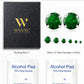 6 Pairs Stud Earrings Set, Hypoallergenic Cubic Zirconia 316L Earrings Stainless Steel CZ Earrings 3-8mm (Steel color)