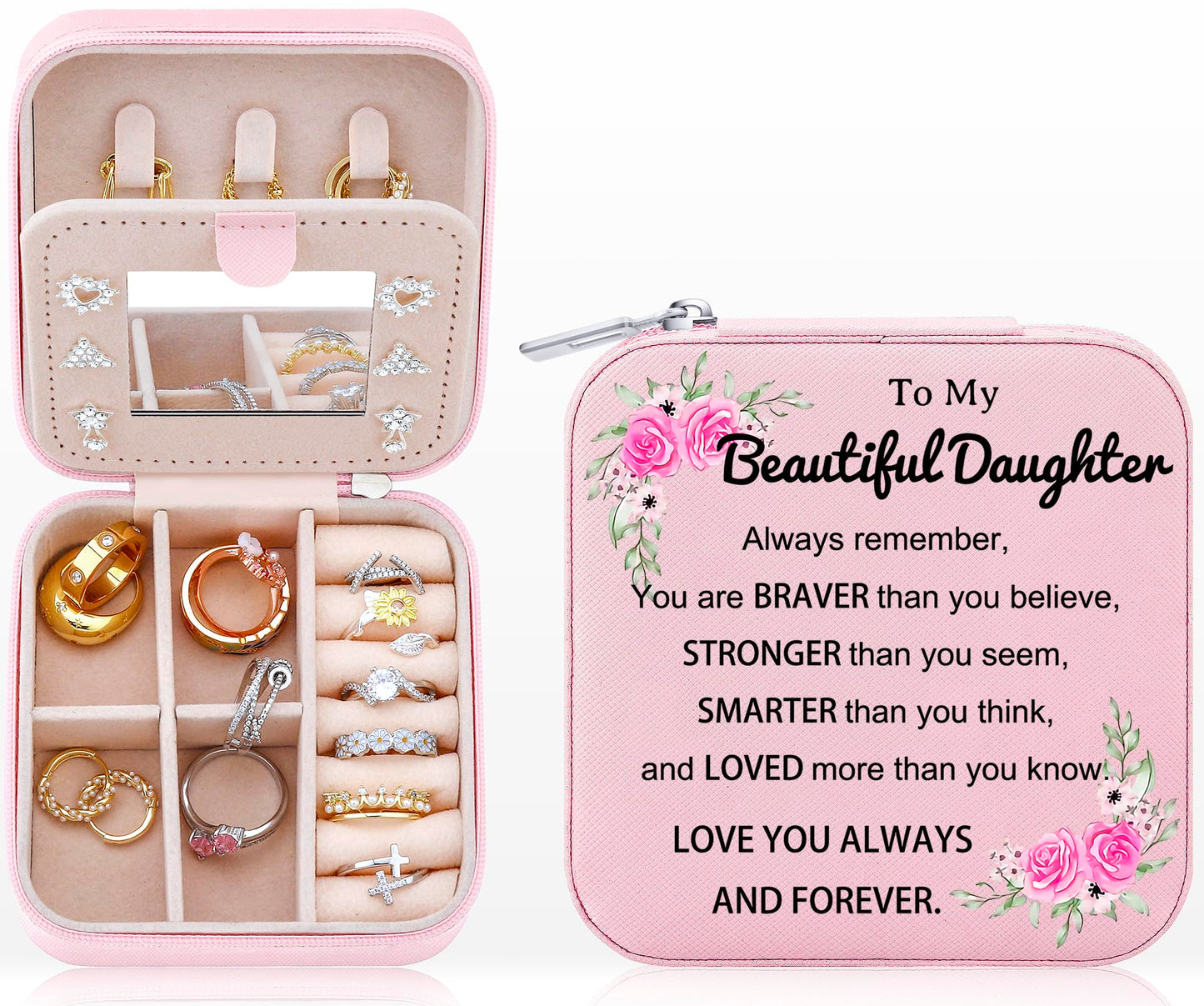 Haoze Elephant Gifts Jewelry Box for Women, Small Travel Jewelry Case Jewelry Holder Organizer Jewelry Box Lover Gifts(Elephant)