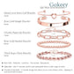Gokeey Gold Bracelets Set for Women Non Tarnish, Waterproof 14K Gold Plated Sterling Silver Chunky Cuff Bracelet Stackable Gold Bangles Bracelet for Women Trendy Fashion Accessories Tie Knot Cuban Rope Paperclip Beaded Bracelet Stack Jewelry Mothers Day G