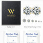 6 Pairs Stud Earrings Set, Hypoallergenic Cubic Zirconia 316L Earrings Stainless Steel CZ Earrings 3-8mm (Steel color)