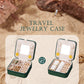 Enthralite Travel Jewelry Box for Girls: Traveling Ring Case Gift for Women - Mini Organizer for Necklaces Earrings White A