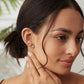 6 Pairs Stud Earrings Set, Hypoallergenic Cubic Zirconia 316L Earrings Stainless Steel CZ Earrings 3-8mm (Steel color)