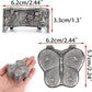 Hipiwe Vintage Metal Jewelry Trinket Box - Butterfly Shape Jewelry Organizer Treasure Chest Ring Holder, Earrings Necklace Storage Box Keepsake Box for Women