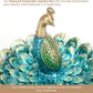 Bits and Pieces Peacock Jewelry Box for Women Small Keepsake Box with Peacock Figurine Lid - Decorative Boxes for Home Decor