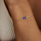 Birthstone Gold Bracelets for Women Girls Non Tarnish - Trendy Dainty 14K Gold Plated Bracelet Friendship CZ Bracelets Anniversary Birthday Gifts for Mom Girlfriend