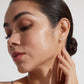 6 Pairs Stud Earrings Set, Hypoallergenic Cubic Zirconia 316L Earrings Stainless Steel CZ Earrings 3-8mm (Steel color)