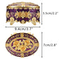 Hipiwe Vintage Metal Jewelry Box - Oval Trinket Organizer Ring Box Case with Rose Pattern Jewelry Storage Box for Ring Earrings Necklace, Gift for Women